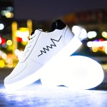 Women's Colorful Luminous Sneakers, Lace Up Low-top Lightweight Outdoor Shoes, Casual Sporty Footwear